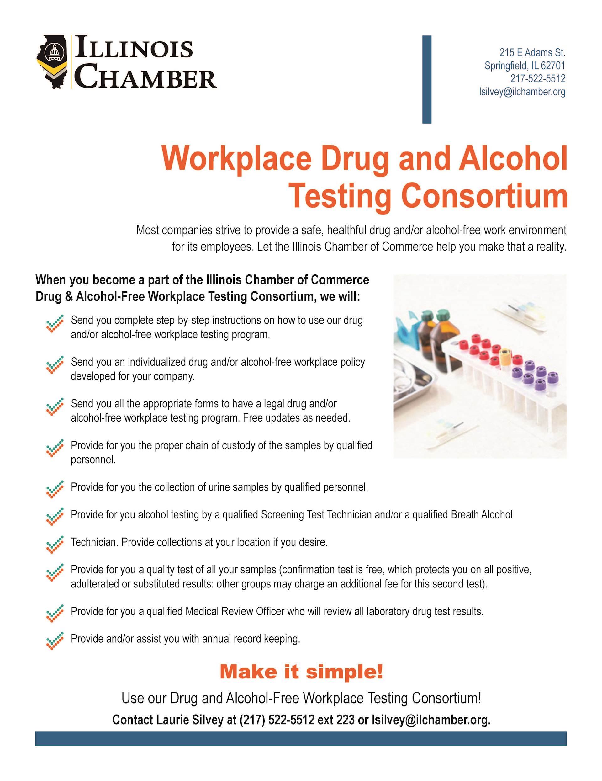 IL Chamber s Workplace Drug and Alcohol Testing Consortium